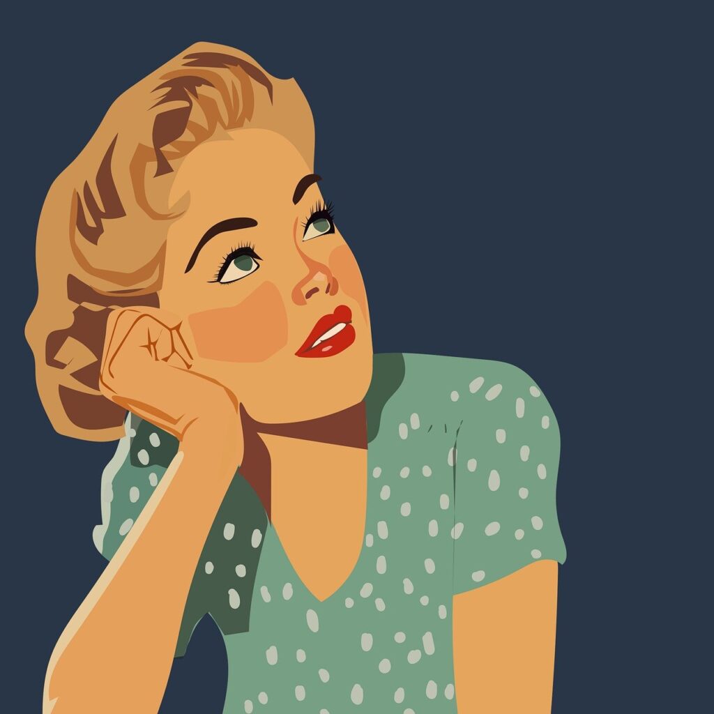 woman, boho, bohemian, drawing, retro, vintage, portrait, background-9684224.jpg